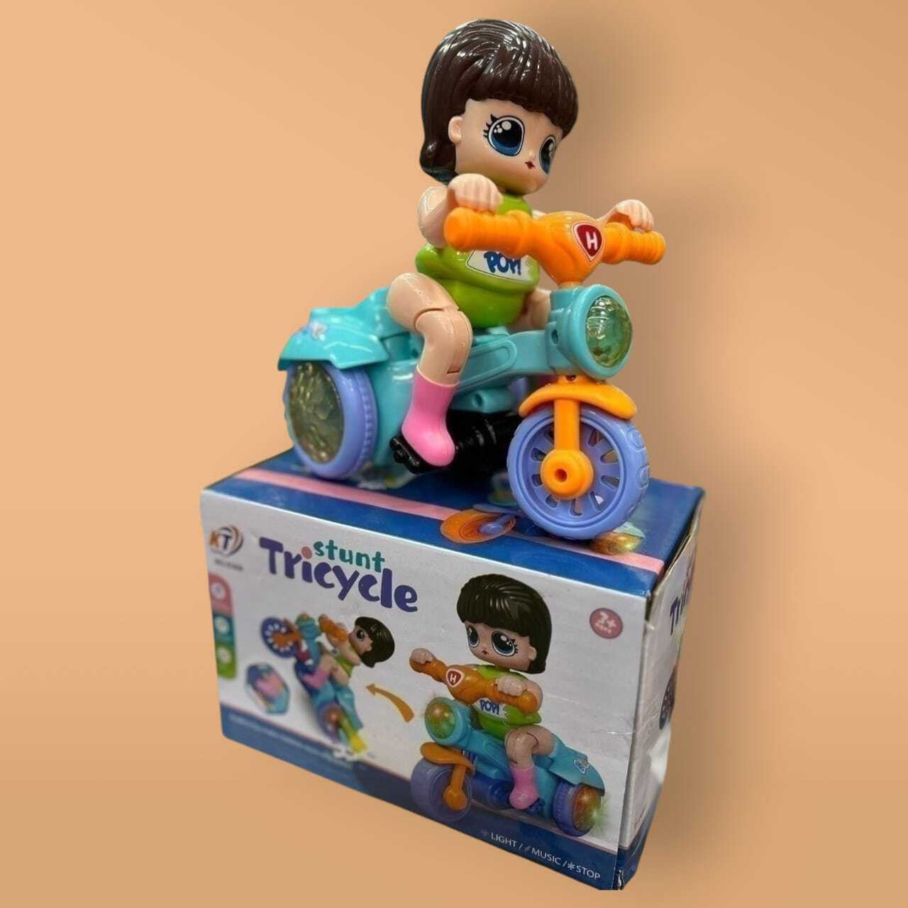 Bicycle Toy with Flashing Lights & Music – 360° Automatic Riding Toy for Kids Boys & Girls