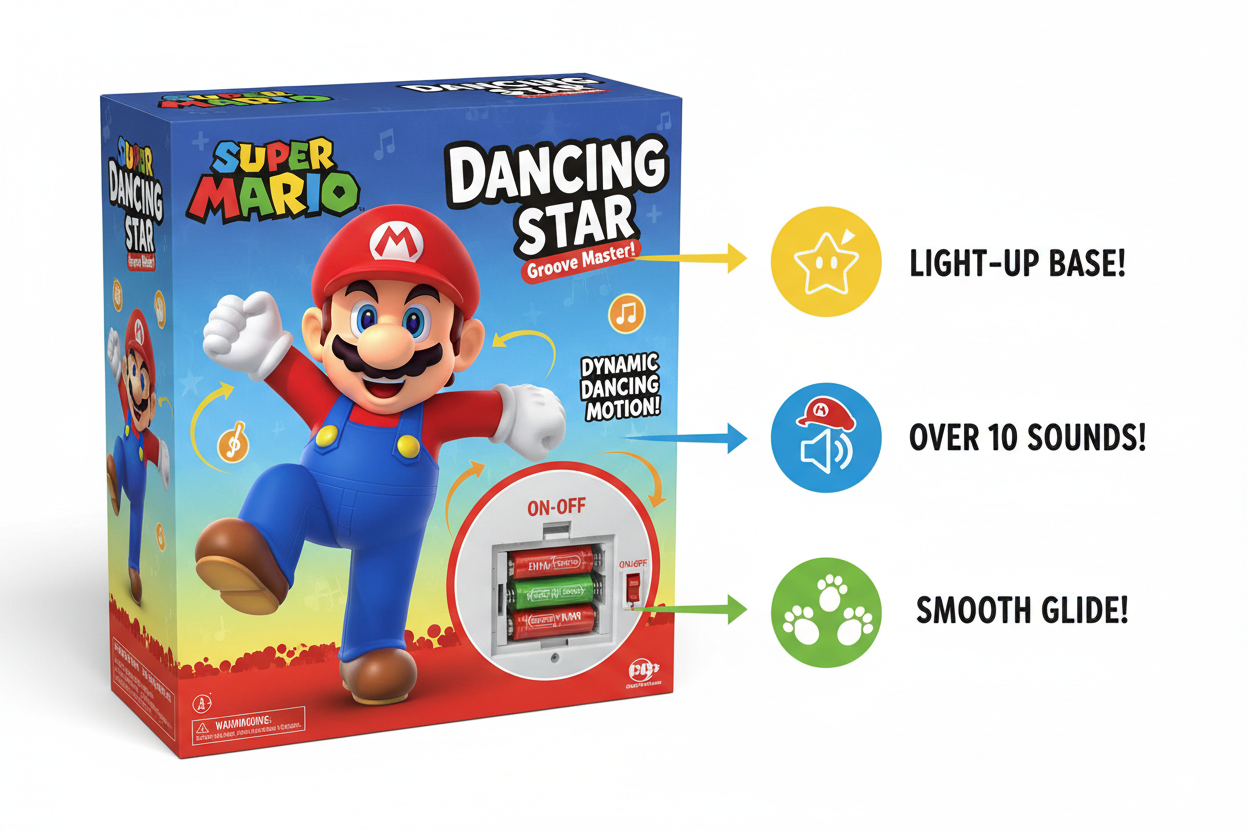 Mario Dancing Toy features and details