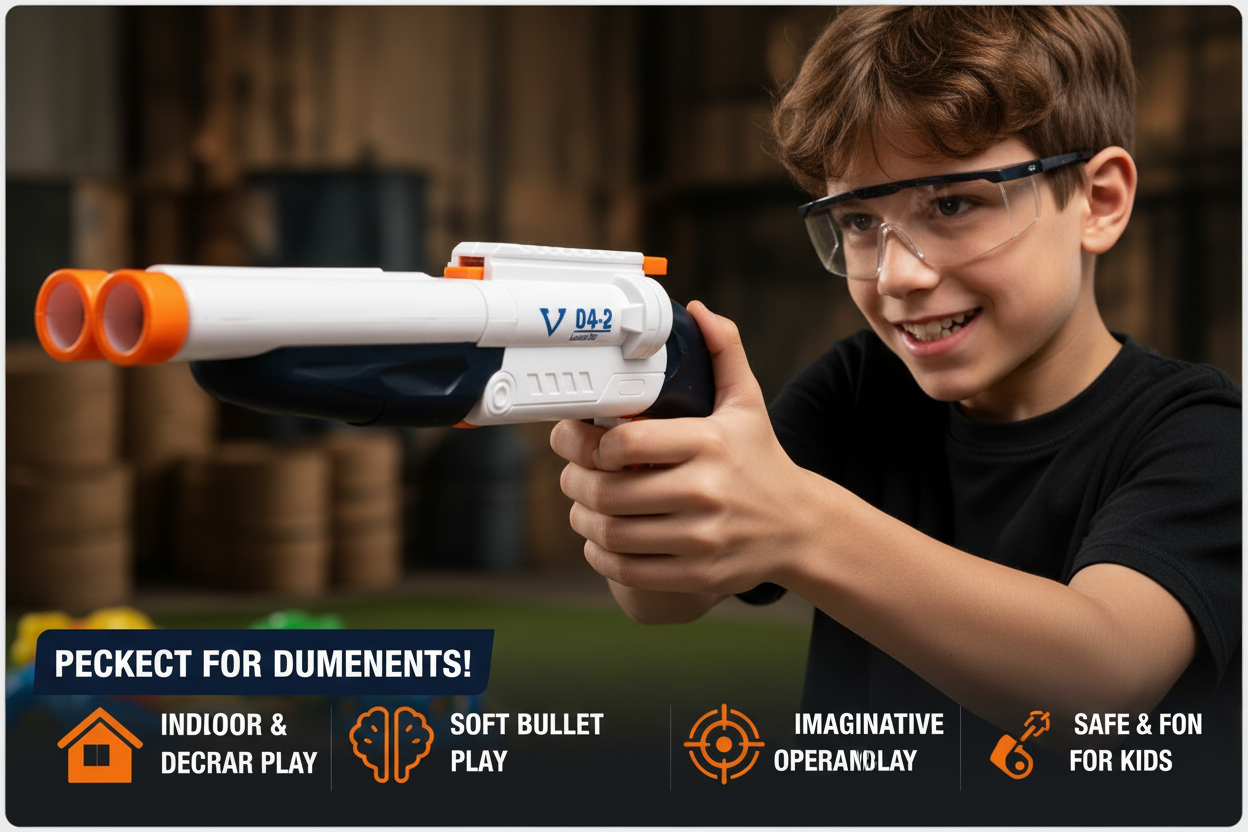 Kid playing with BLAST foam dart blaster - Perfect for Every Battle