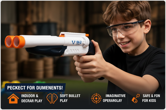 Kid playing with BLAST foam dart blaster - Perfect for Every Battle